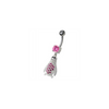 Sparkling Jeweled Penguin Belly Ring - Trendy 14g Surgical Steel Design