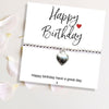 Charming Birthday Gift Hamper: Silver Heart Bracelet, Chocolates & Scented Candle