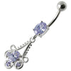 Trendy Stone Jeweled Dangling Bar Belly Ring - Elevate Your Style!