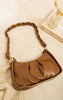 Chic & Eco-Friendly Rosie Ruched Faux Leather Shoulder Bag - Trendy Must-Have!