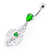 Enchanting Jeweled Belly Ring - Fancy Ancient Pot Design for Trendy Shoppers!