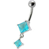 Trendy SS Banana Bar Belly Ring - Stunning Sterling Silver Charm!