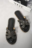 Fatima Glamour: Trendy Embellished Open Toe Flat Sandals for Every Occasion!