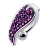 Trendy Jeweled Mango Reverse Belly Ring in 316L Surgical Steel