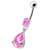 Trending Teardrop Jewel Belly Ring - Elevate Your Style Instantly!