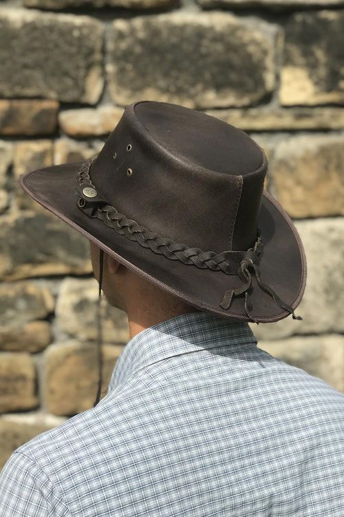 Ultimate All-Weather Leather Cowboy Hat by Hawkdale - Unisex Style & Comfort!