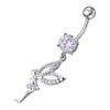 Trendy Angel Charm Jeweled Belly Ring - Elevate Your Style!