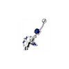 Radiant Angel Silver Belly Ring with Jeweled Fancy Design - Trendy & Stylish!